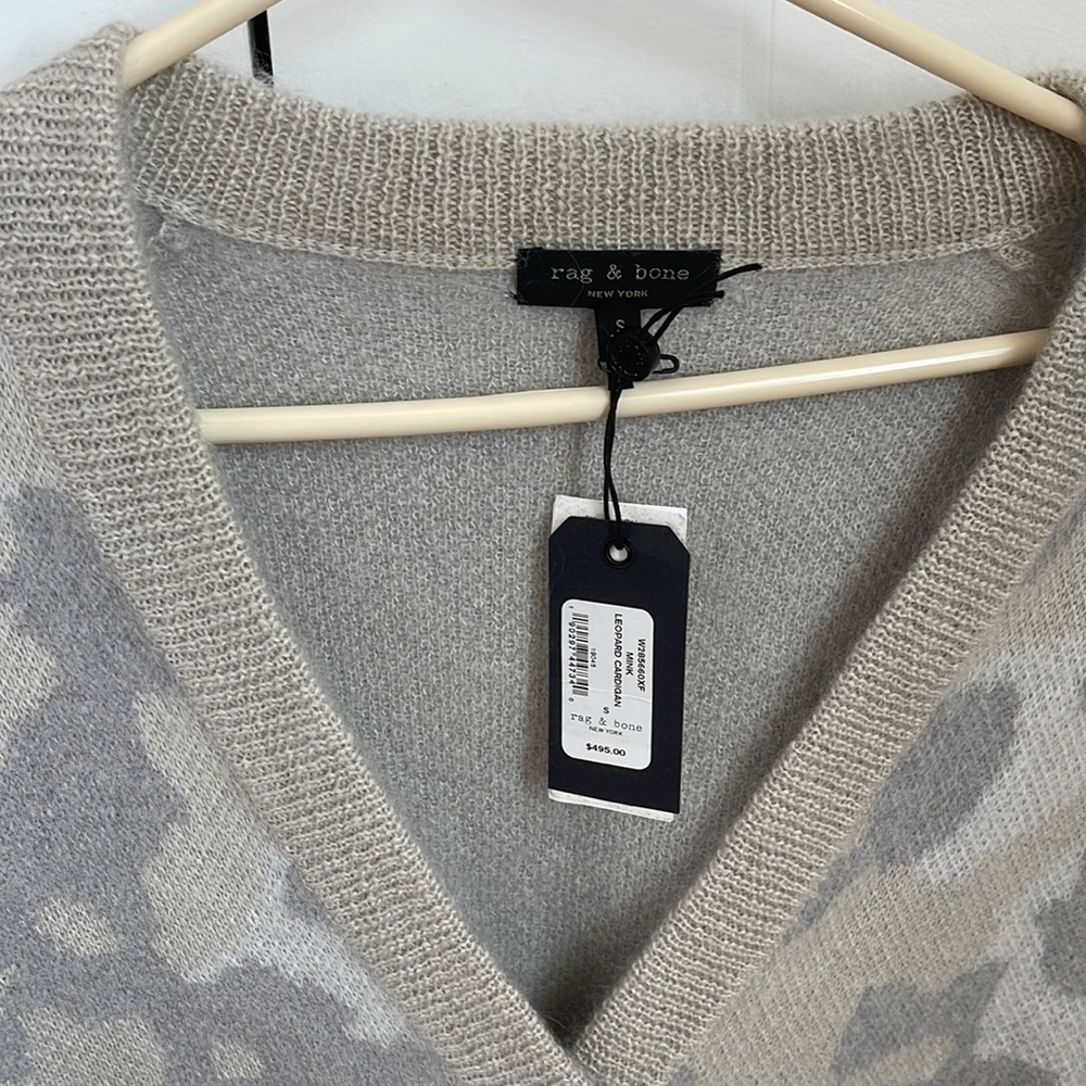 NWT Rag & Bone Leopard Cardigan - Picture 5 of 8